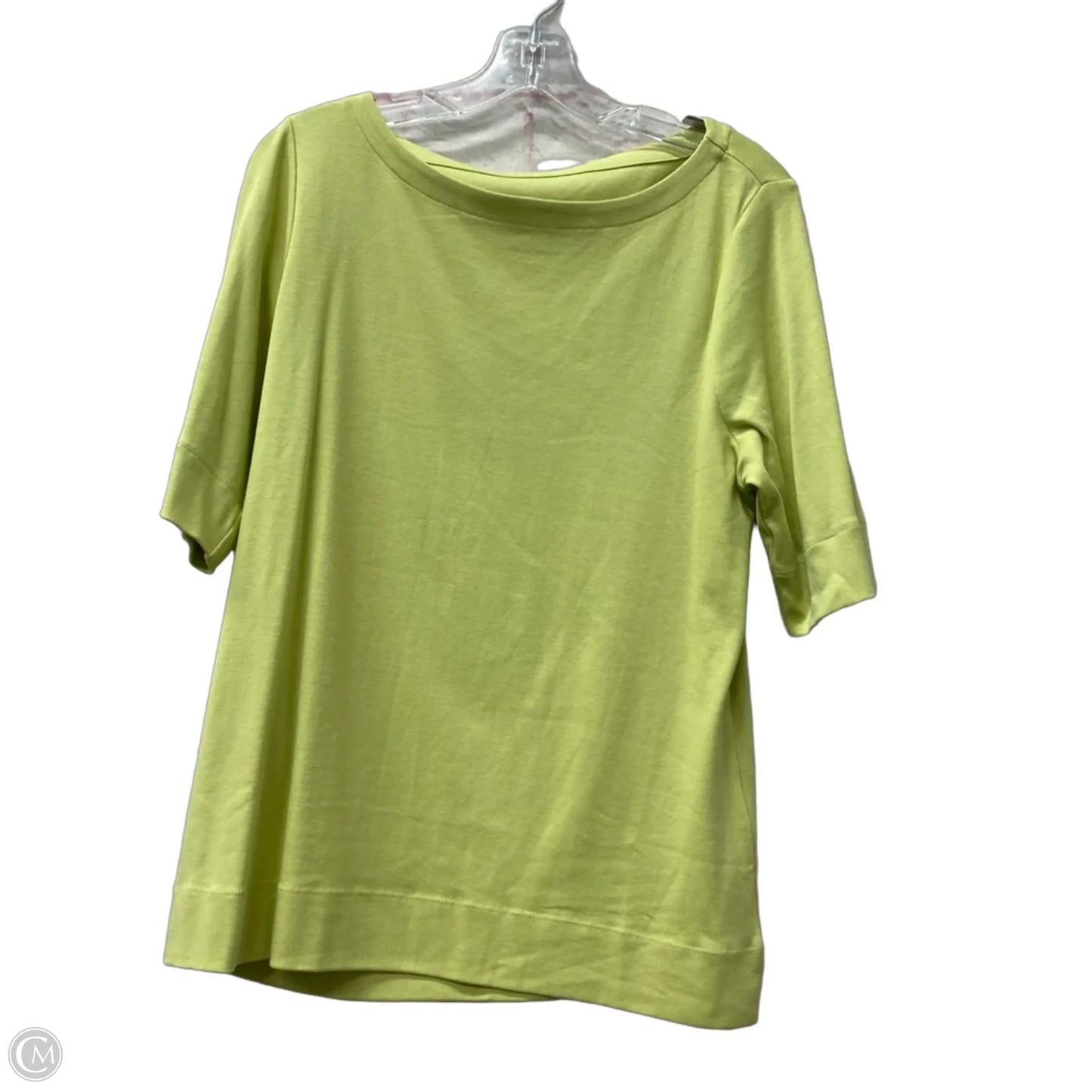 Top Short Sleeve By Chicos In Green, Size: L