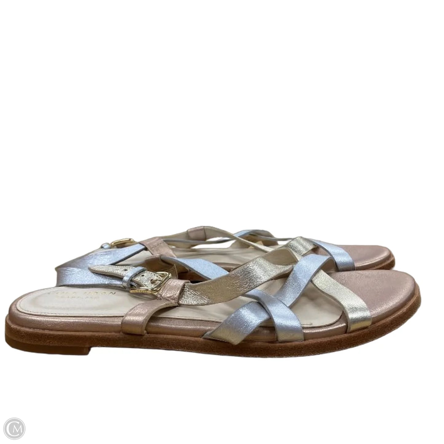 Sandals Flats By Cole-haan In Gold & Silver, Size: 8