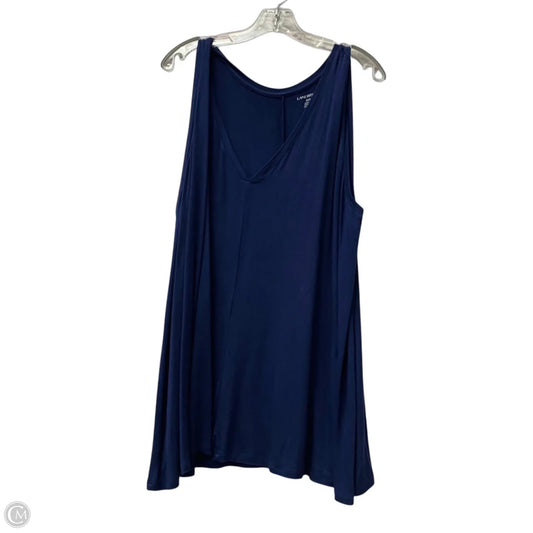 Top Sleeveless By Lane Bryant In Blue, Size: 2x