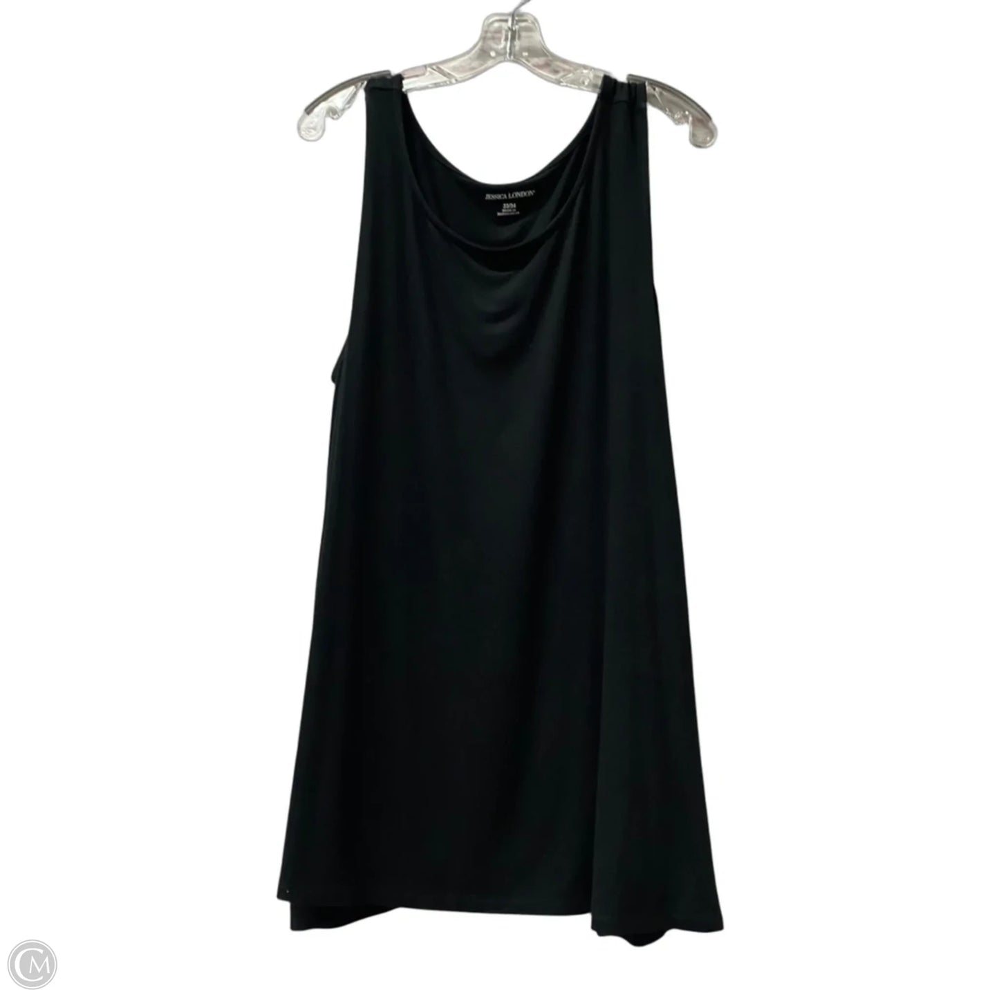 Top Sleeveless By Jessica London In Black, Size: 2x