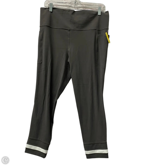Athletic Capris By Athleta In Grey, Size: Xl