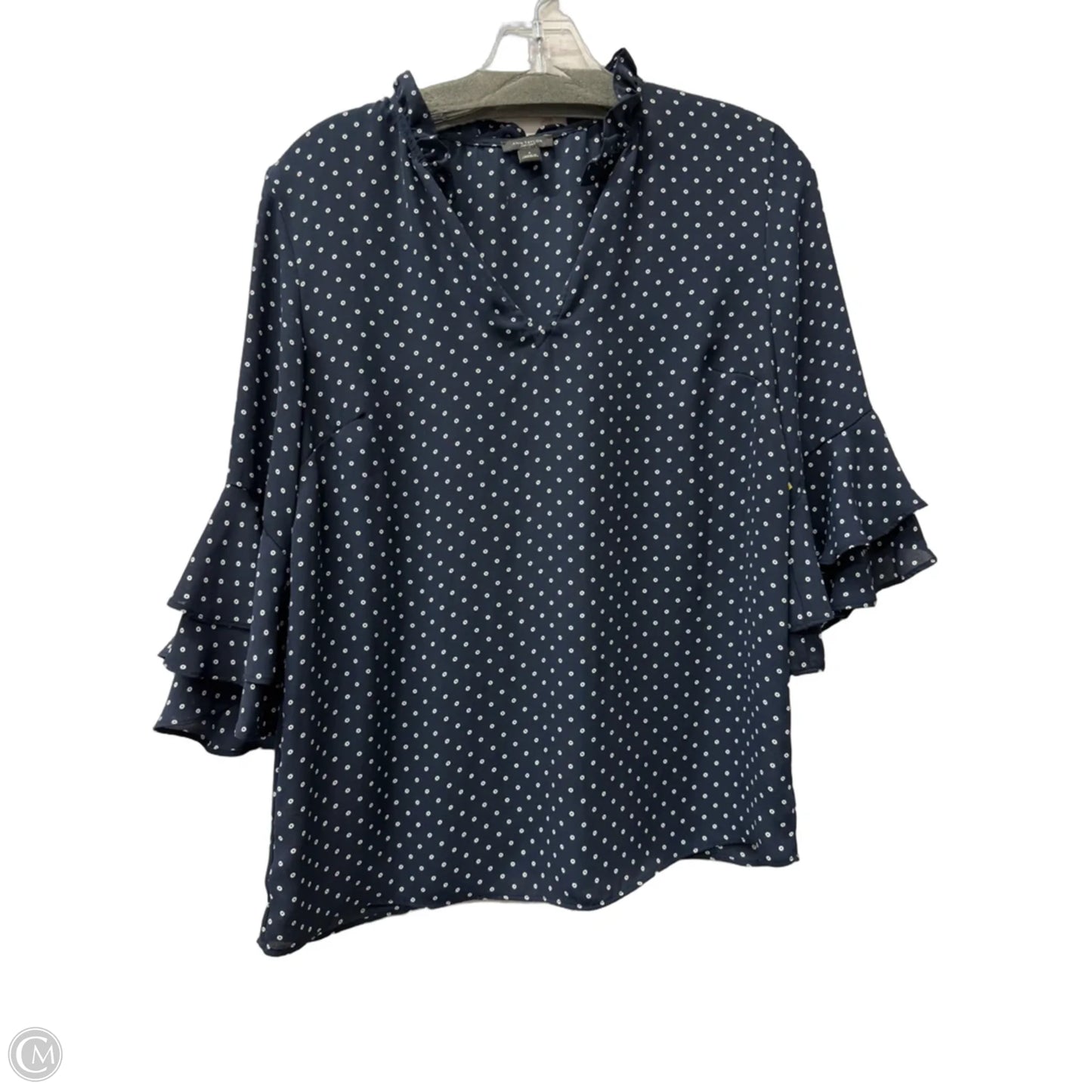 Top Short Sleeve By Ann Taylor In Bronze, Size: S