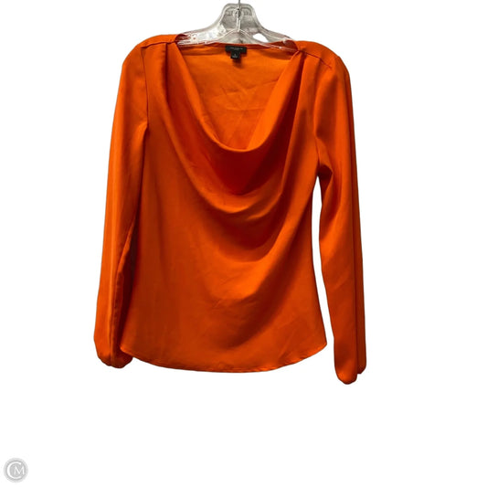 Top Long Sleeve By Ann Taylor In Orange, Size: Xs