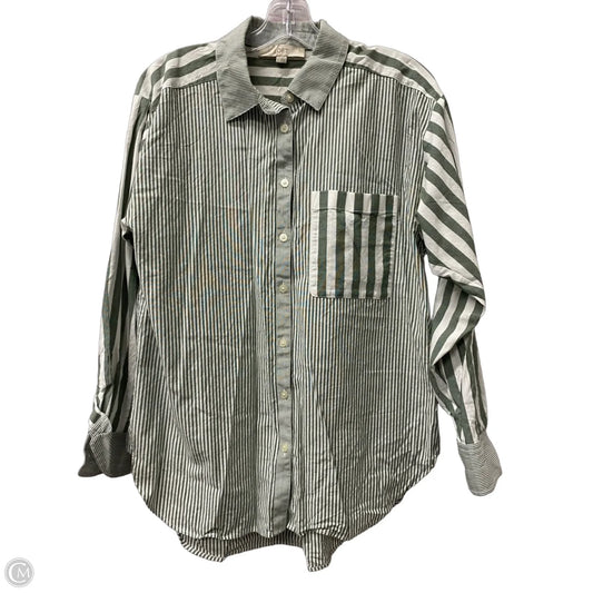 Top Long Sleeve By Loft In Green, Size: S