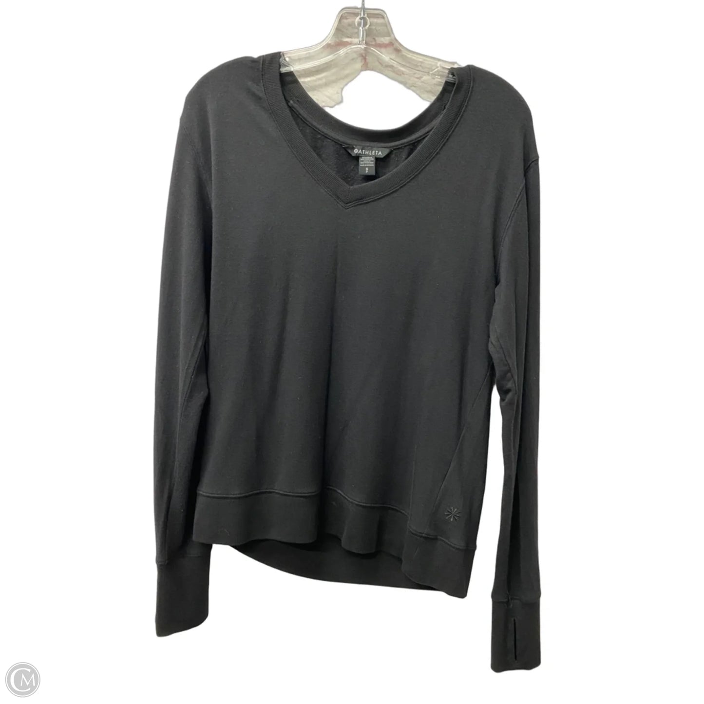 Top Long Sleeve By Athleta In Black, Size: S