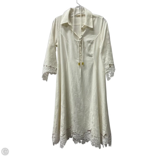 Dress Party Midi By Soft Surroundings In Ivory, Size: S