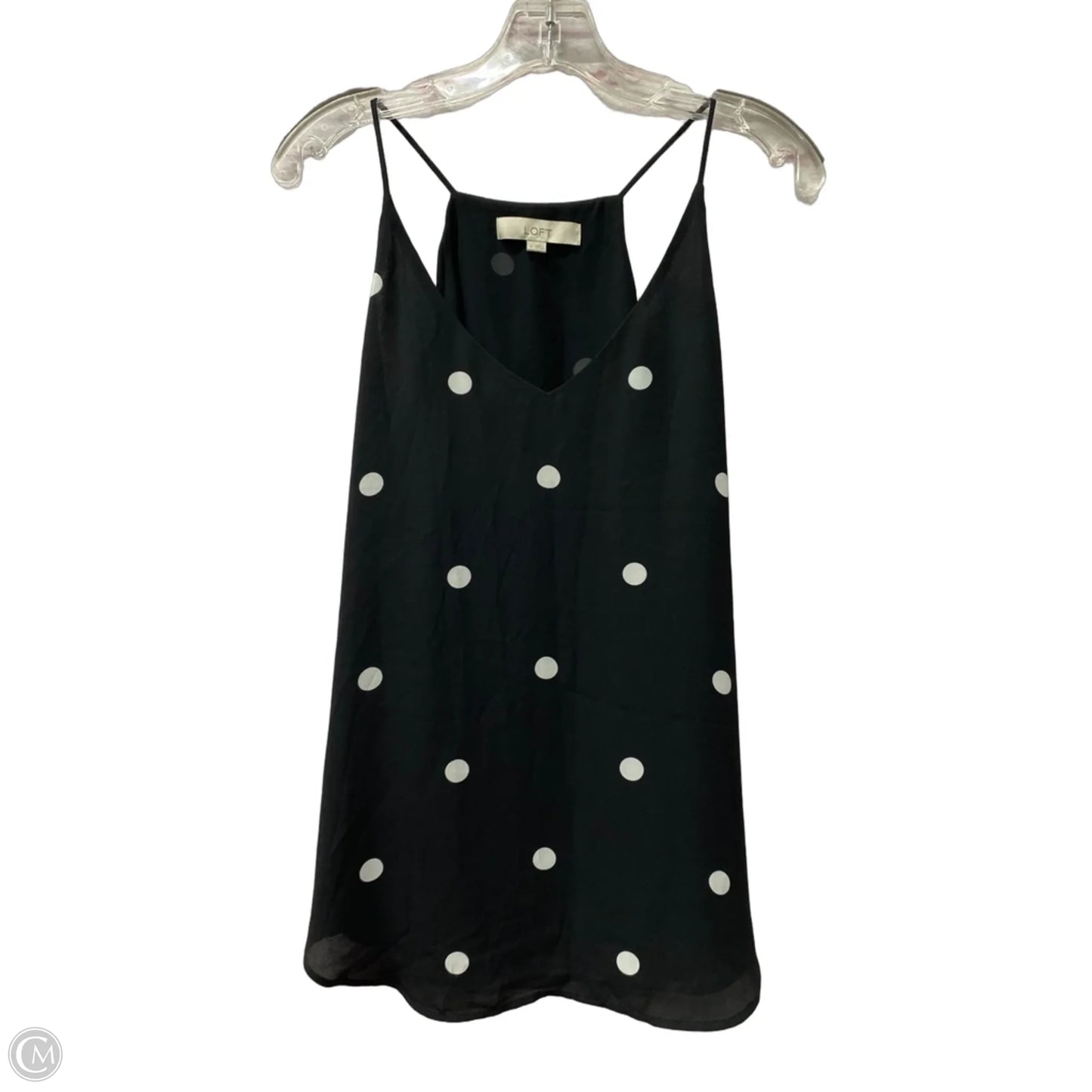 Top Sleeveless By Loft In Black, Size: M
