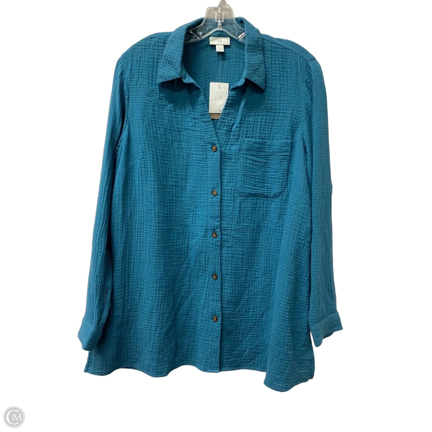Top Long Sleeve By J. Jill In Blue, Size: M