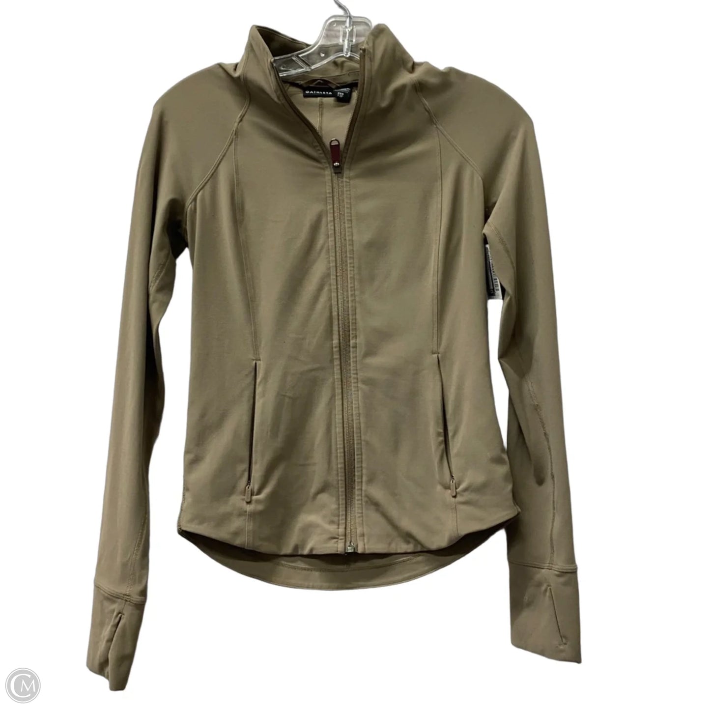 Athletic Jacket By Athleta In Taupe, Size: Xxs