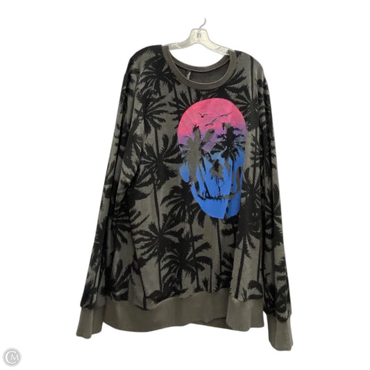 Top Long Sleeve By Torrid In Grey, Size: 2x