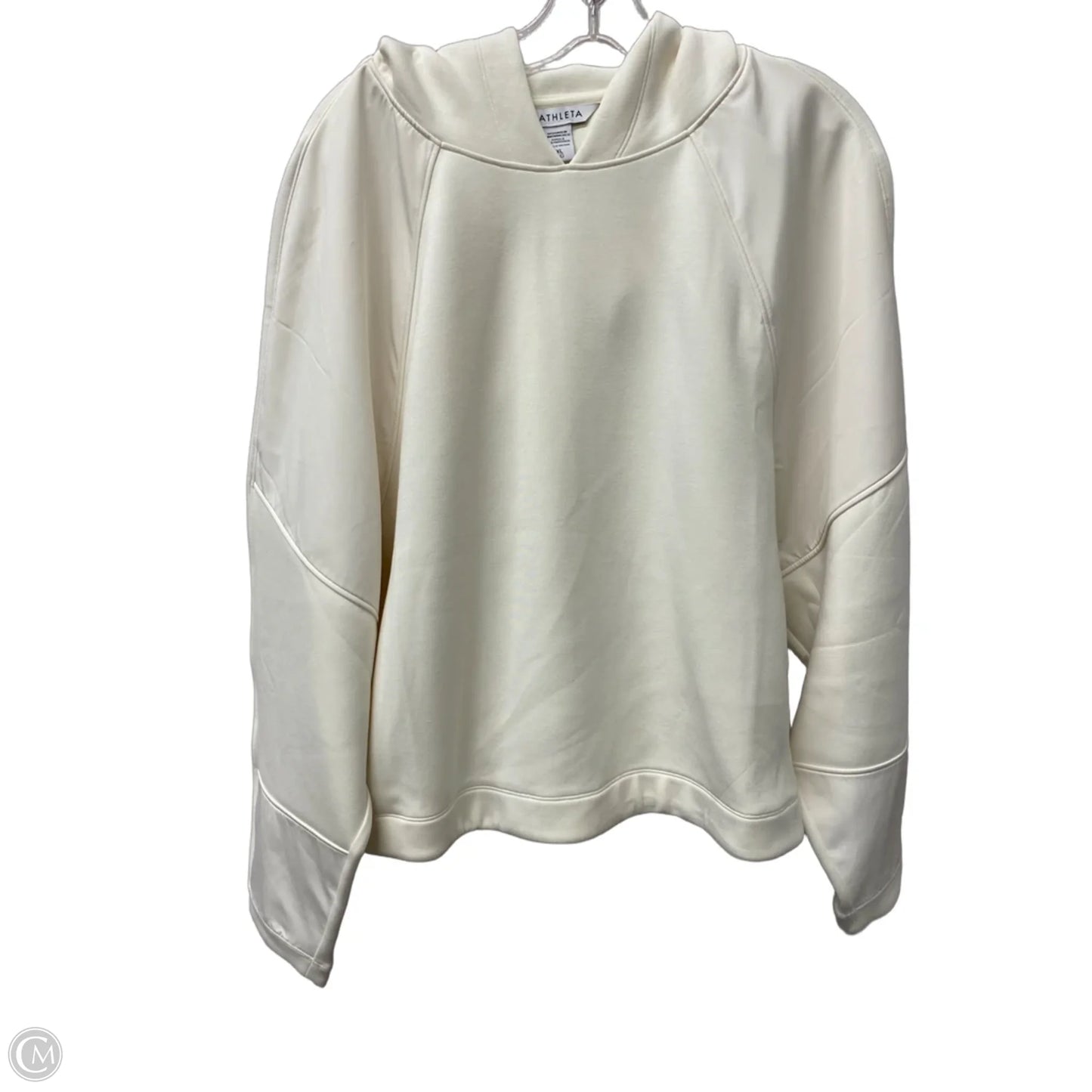Athletic Sweatshirt Hoodie By Athleta In Ivory, Size: Xl
