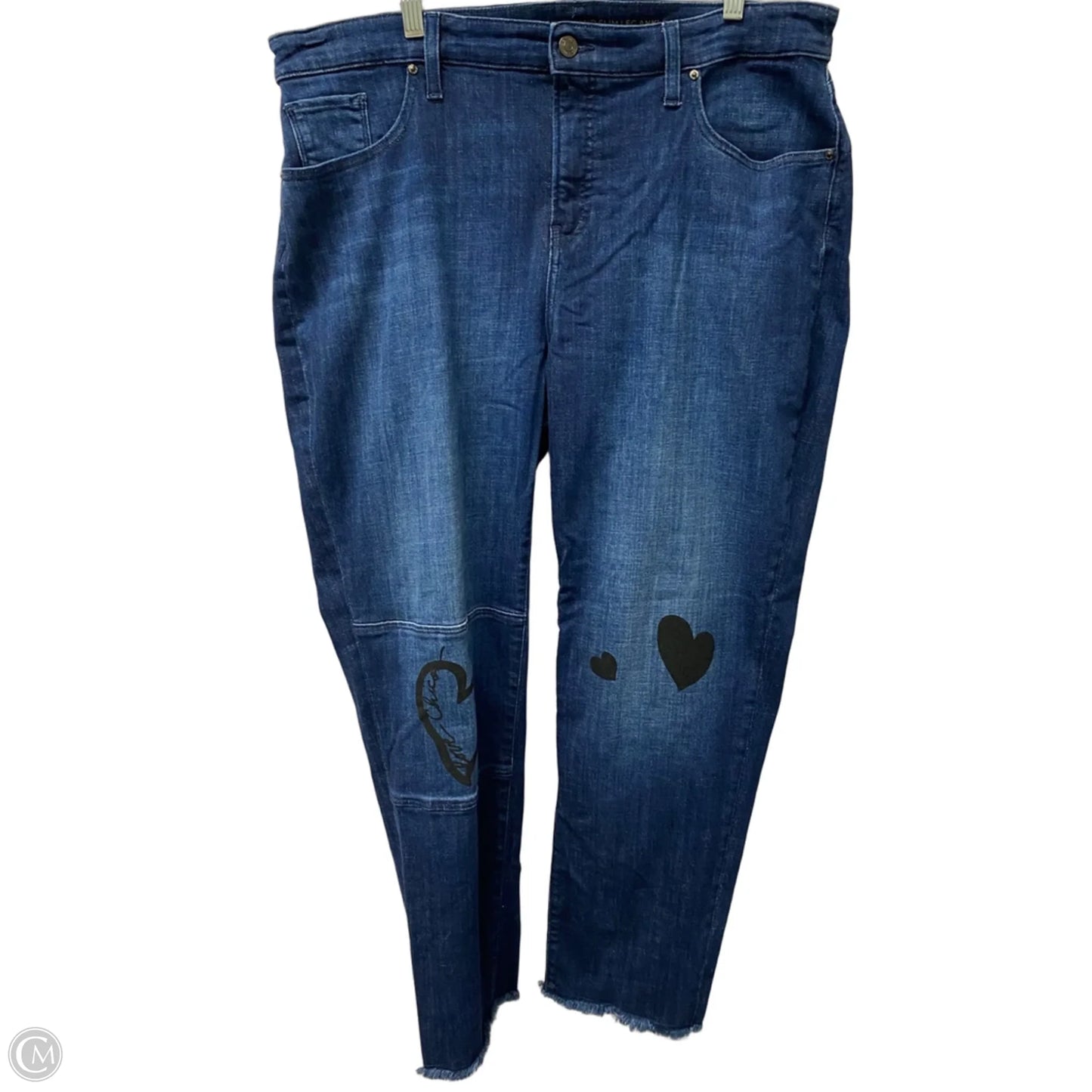 Jeans Cropped By Chicos In Blue Denim, Size: 16