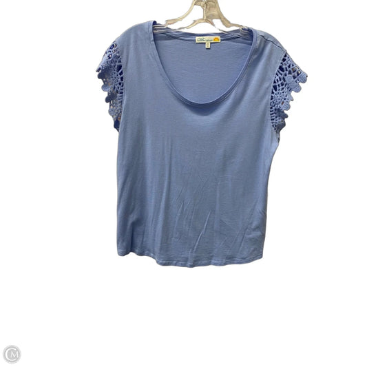 Top Short Sleeve By C And C In Blue, Size: M
