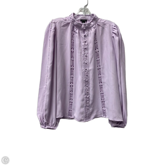Top Long Sleeve By Ann Taylor In Purple, Size: Mp