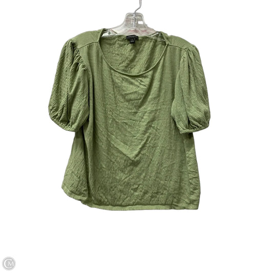 Top Short Sleeve By Ann Taylor In Green, Size: M