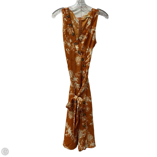 Dress Casual Midi By Entro In Orange, Size: M