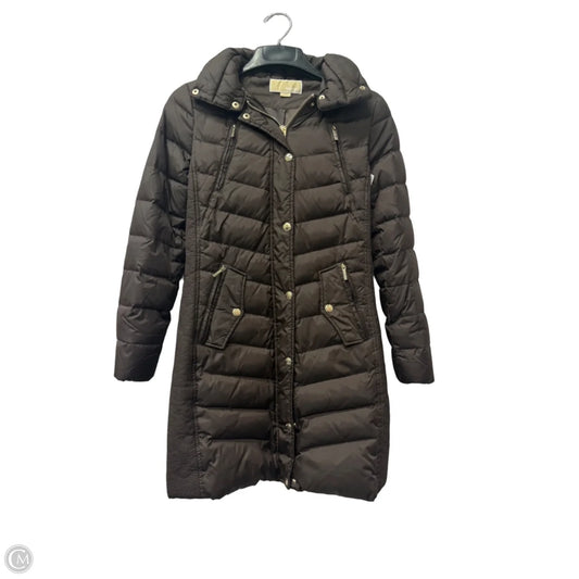 Coat Puffer & Quilted By Michael By Michael Kors In Brown, Size: Xs