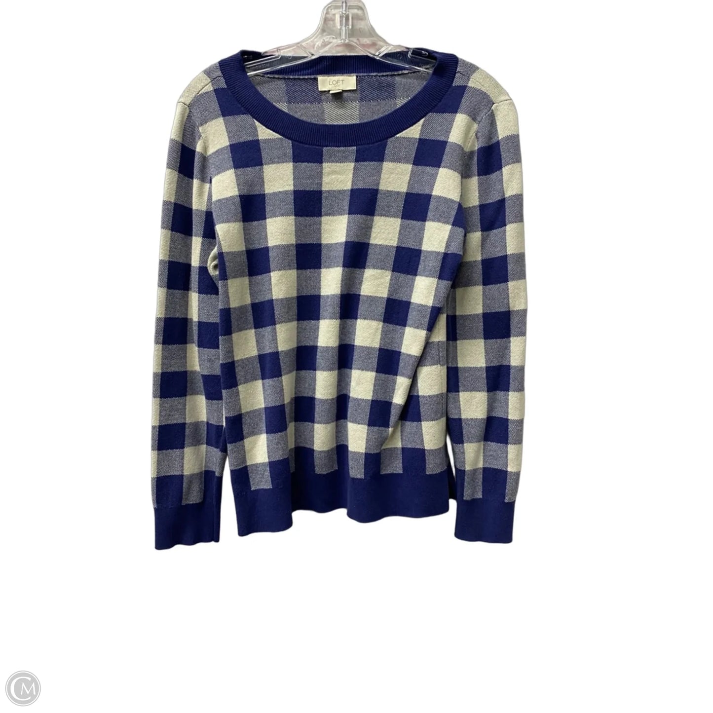 Sweater By Loft In Blue, Size: L