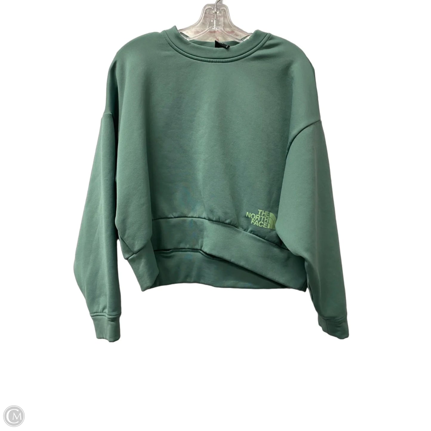 Athletic Sweatshirt Crewneck By The North Face In Green, Size: M