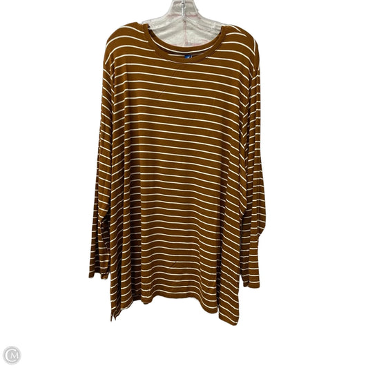 Top Long Sleeve By Old Navy In Brown, Size: 3x