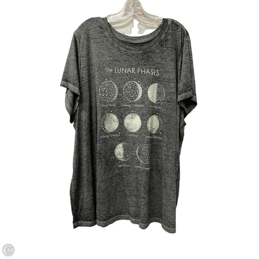 Top Short Sleeve By Torrid In Grey, Size: 4x