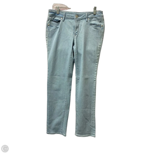 Jeans Straight By Loft In Blue Denim, Size: 6p