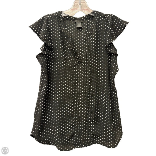 Top Short Sleeve By Ann Taylor In Black, Size: S