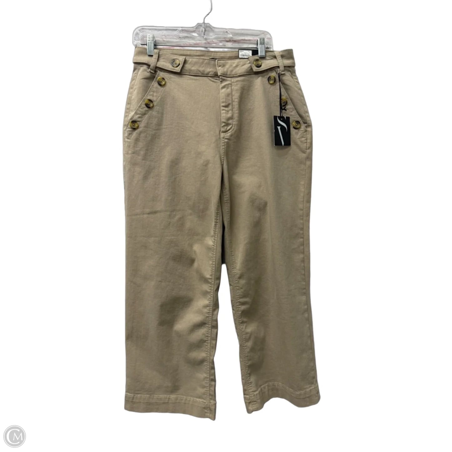 Pants Wide Leg By Simply Vera In Tan, Size: 12