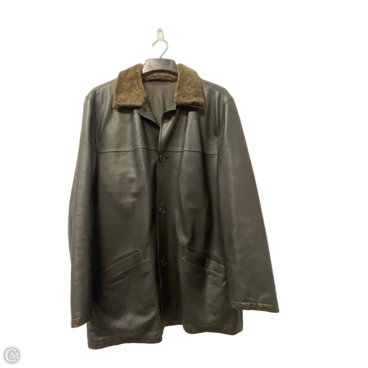 Jacket Leather By emenegildo Zein’s In Black, Size: S