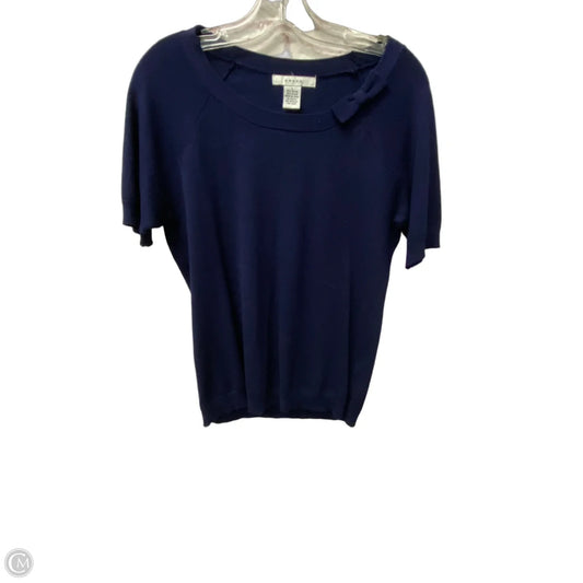 Top Short Sleeve By Grace In Blue, Size: L