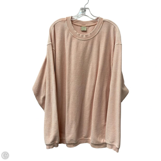Top Long Sleeve By Chicka-d In Pink, Size: Xl