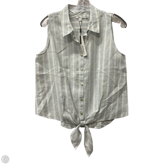 Top Sleeveless By Chicos In Blue, Size: S