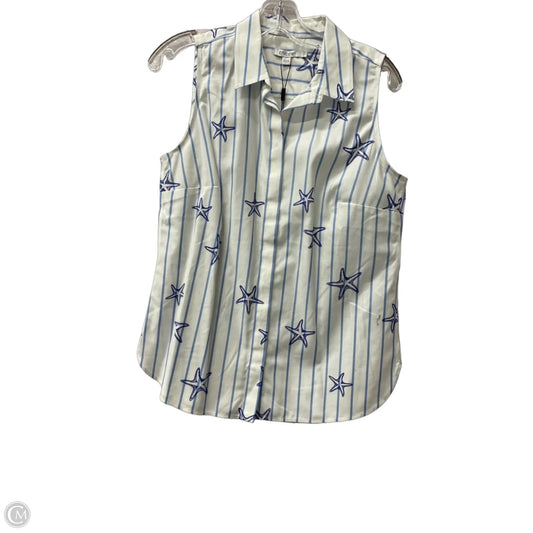 Top Sleeveless By Chicos In Blue, Size: S