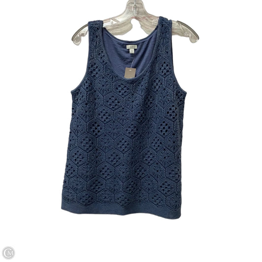 Top Sleeveless By J. Jill In Blue, Size: S