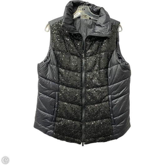 Vest Puffer & Quilted By Chicos In Black, Size: L