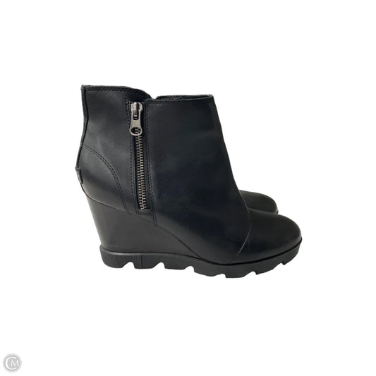 Boots Ankle Heels By Sorel In Black, Size: 10