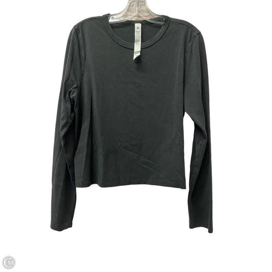 Athletic Top Long Sleeve Crewneck By Lululemon In Grey, Size: M