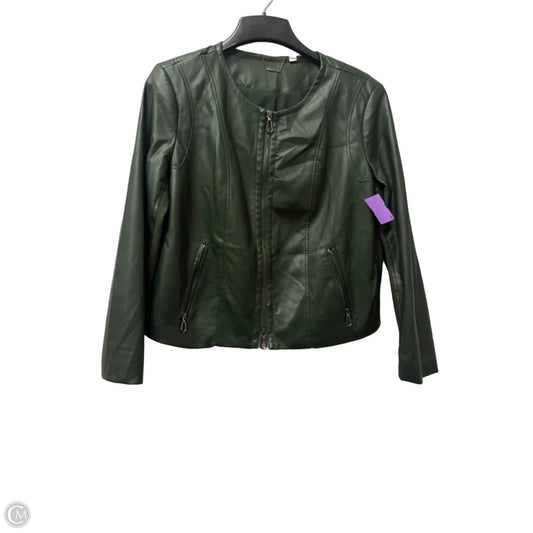 Jacket Other By Chicos In Green, Size: L