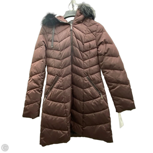 Coat Puffer & Quilted By Tahari In Purple, Size: S