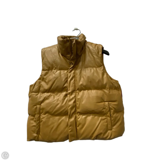 Vest Puffer & Quilted By A New Day In Brown, Size: Xl