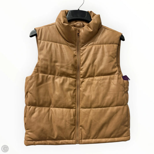 Vest Puffer & Quilted By Bagatelle In Brown, Size: S