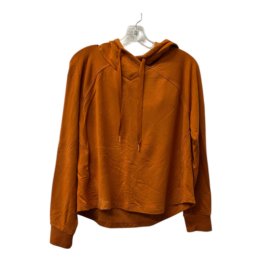Athletic Top Ls Hoodie By Athleta In Orange, Size:M