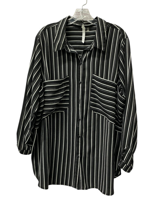 Top Ls By Ny Collection In Black, Size:3X
