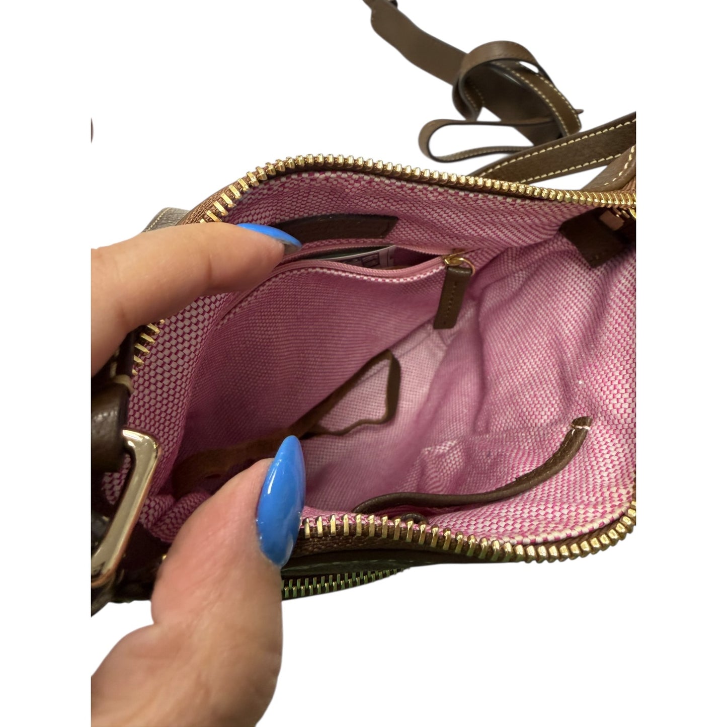 Crossbody Designer By Dooney And Bourke In Brown, Size:Medium