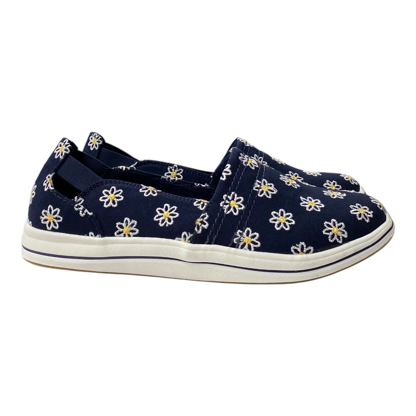 Shoes Flats By Clarks In Blue, Size:7.5