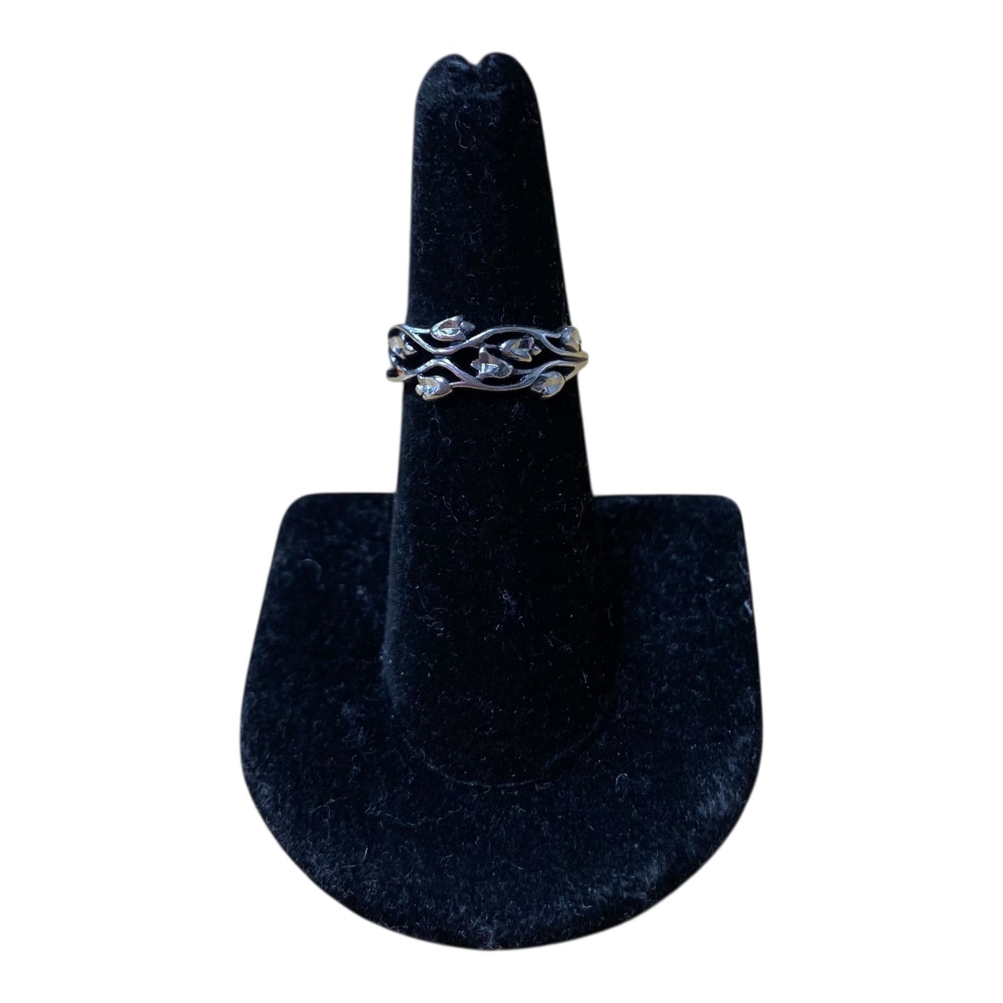 Ring Sterling Silver  In Silver, Size:8