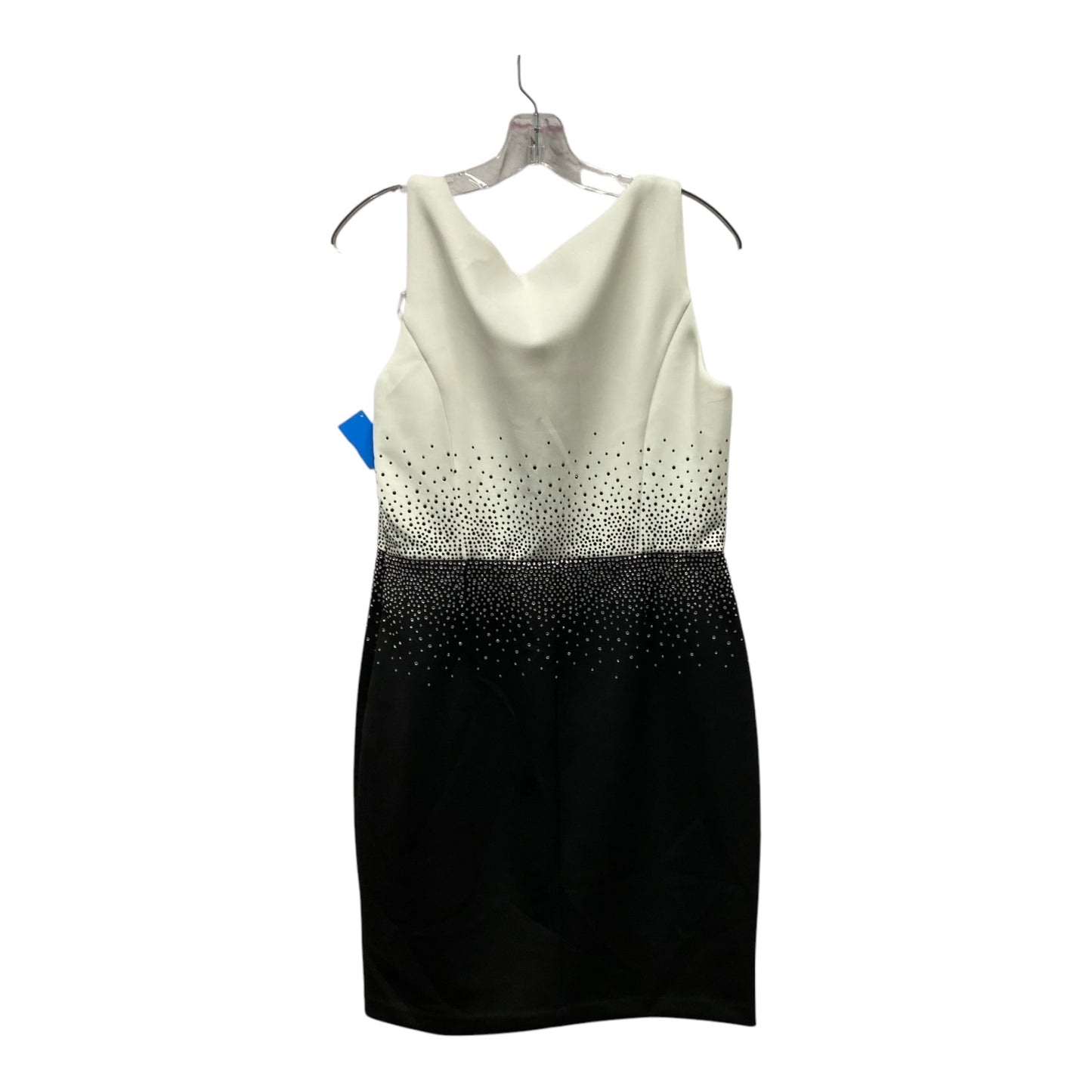 Dress Party Short By Calvin Klein In Black & White, Size:L