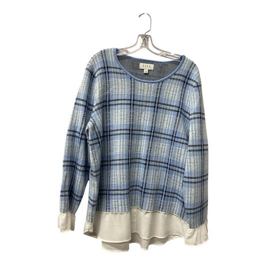 Top Ls By Elle In Blue, Size:Xxl
