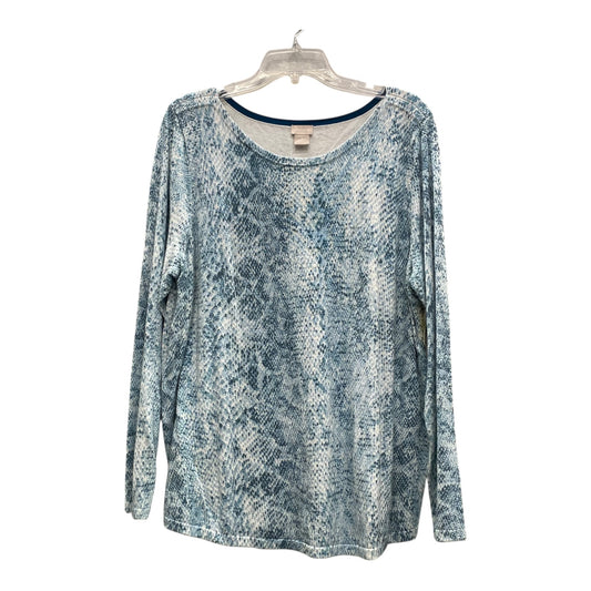 Top Ls By Chicos In Blue, Size:Xl