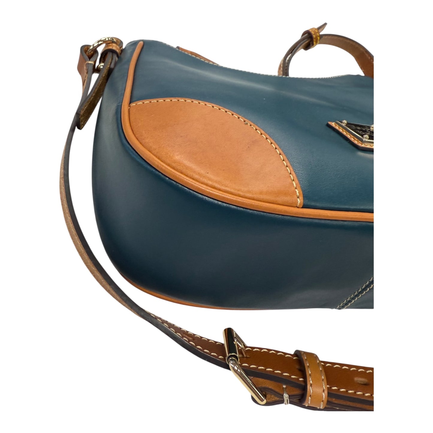 Crossbody Designer By Dooney And Bourke In Teal, Size:Medium